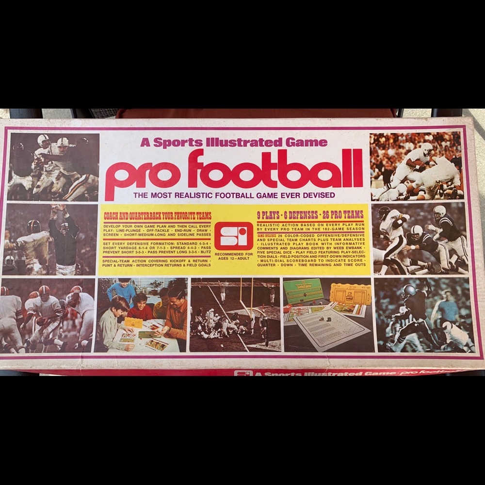 Vintage Pro-Football game 1972